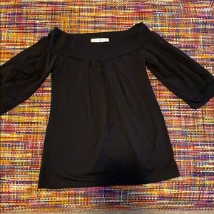 SUSANA MONACO Off Shoulder Top/Shirt/ - Black XS